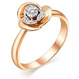 Женское золотое кольцо с бриллиантами, 1703709