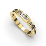 Золотое обручальное кольцо с бриллиантами, 1768221