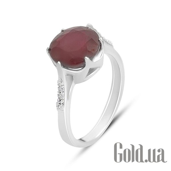 

Женские кольца Fresh Jewelry, Женское серебряное кольцо с куб. циркониями и рубином, 17.5