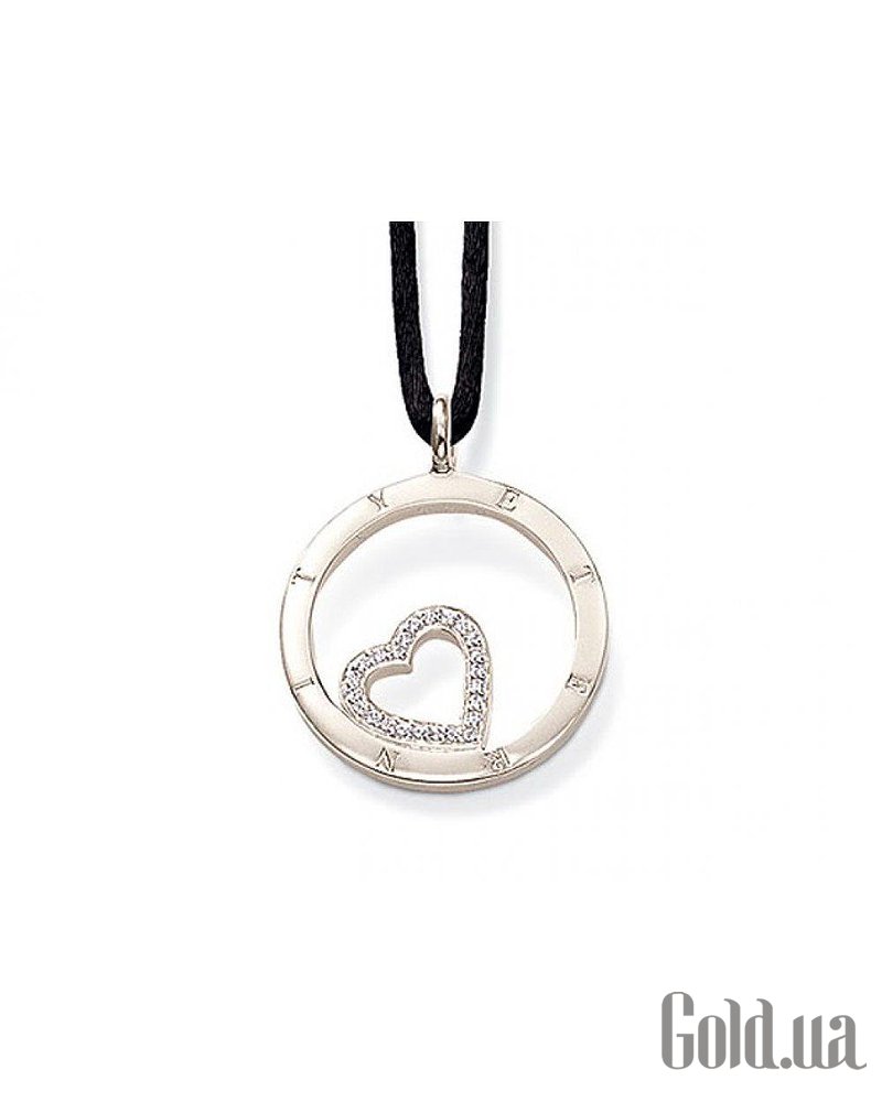 Thomas Sabo Серебряный кулон на шнурке с куб. циркониями KE843-1-066