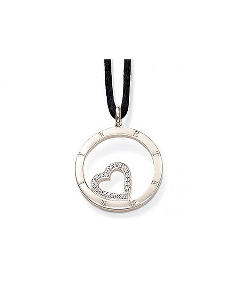 Thomas Sabo Серебряный кулон на шнурке с куб. циркониями KE843-1-066