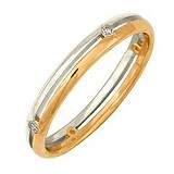 Золотое обручальное кольцо с бриллиантами, 1513758