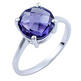 Женское серебряное кольцо с александритом, 1538334