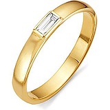 Золотое обручальное кольцо с бриллиантом, 1554974