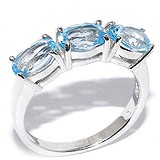 Silver Wings Женское серебряное кольцо с топазами, 1618718