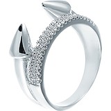 Женское серебряное кольцо с куб. циркониями, 1668894
