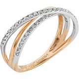 Женское золотое кольцо с бриллиантами, 1672990