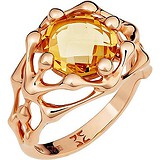 Женское золотое кольцо с цитрином, 1688862