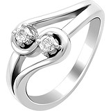 Женское золотое кольцо с бриллиантами, 1712158