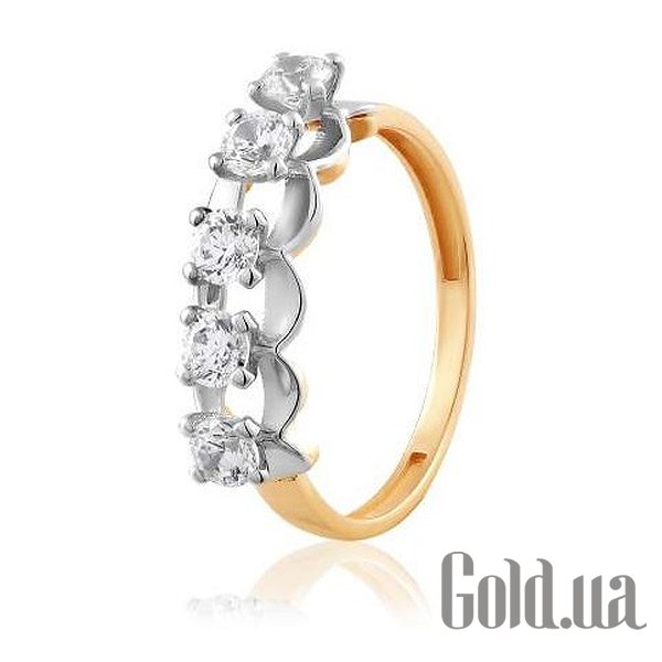 

Обручальное кольцо Украина, Золотое обручальное кольцо с Swarovski Zirconia, 18