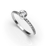 Золотое кольцо с бриллиантами, 1775902