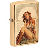 Zippo Зажигалка Western Pinup Design 46962, 1799198
