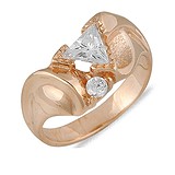 Женское золотое кольцо, 042270