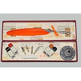 La Kaligrafica Набор для каллиграфии: перо оранжевое + 4 чернила + подставка 7622, 1538079