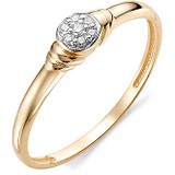 Золотое кольцо с бриллиантами, 1603103
