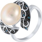 Женское золотое кольцо с бриллиантами и жемчугом, 1668383