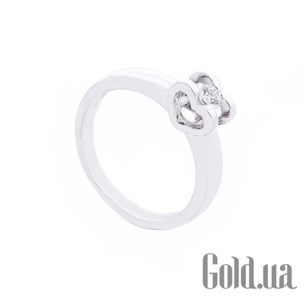 

Кольцо Украина, Золотое кольцо с Swarovski Zirconia, 18.5