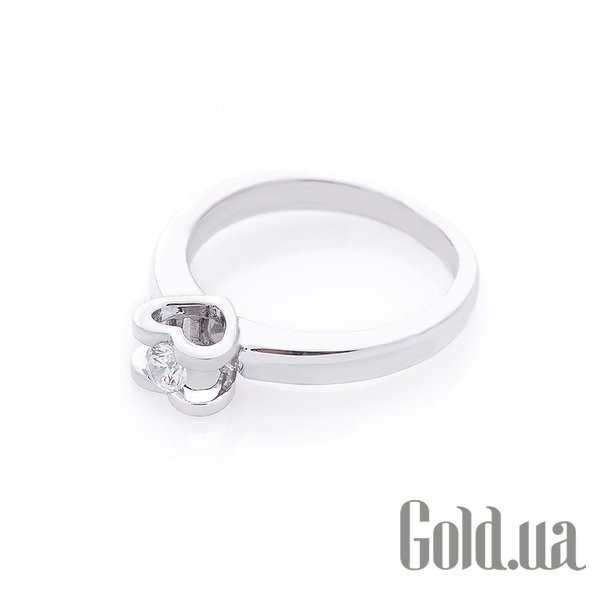 

Кольцо Украина, Золотое кольцо с Swarovski Zirconia, 16.5