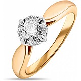 Золотое кольцо с бриллиантами, 1711903