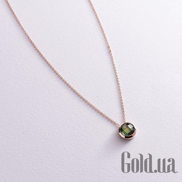 

Колье Украина, Золотое колье с куб. цирконием, 40