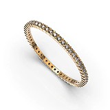 Золотое обручальное кольцо с бриллиантами, 1768223