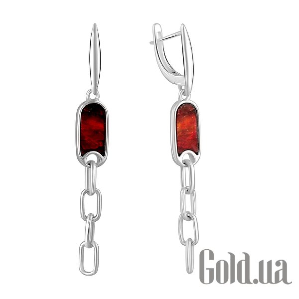 

Серьги с подвесками Fresh Jewelry, Серебряные серьги с аммолитами