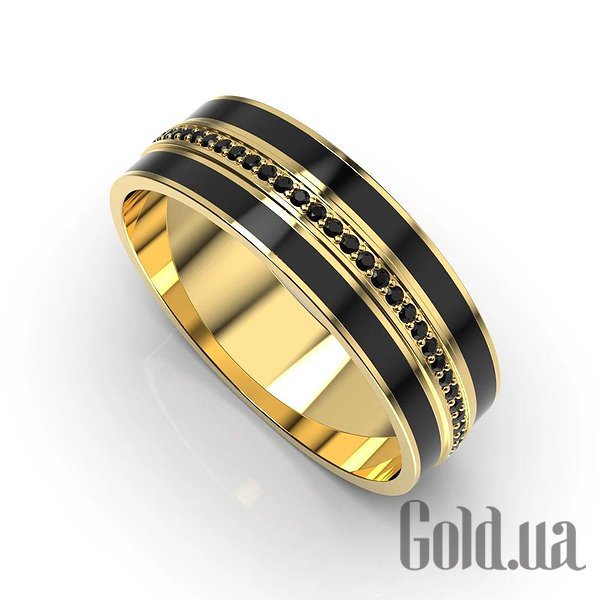 

Обручальное кольцо Украина, Золотое обручальное кольцо с бриллиантами и эмалью, 21