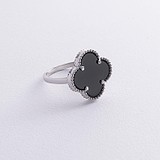 Купить Женское серебряное кольцо с ониксом (onx112771) стоимость 2039 грн., в каталоге магазина Gold.ua
