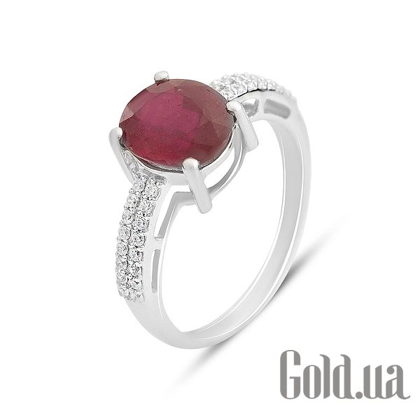 

Женские кольца Fresh Jewelry, Женское серебряное кольцо с куб. циркониями и рубином, 18