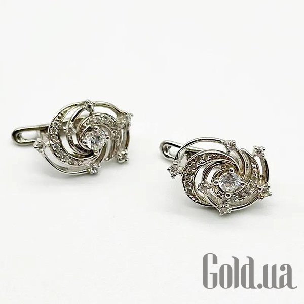 

Серьги Silvex925, Серебряные серьги с куб. циркониями