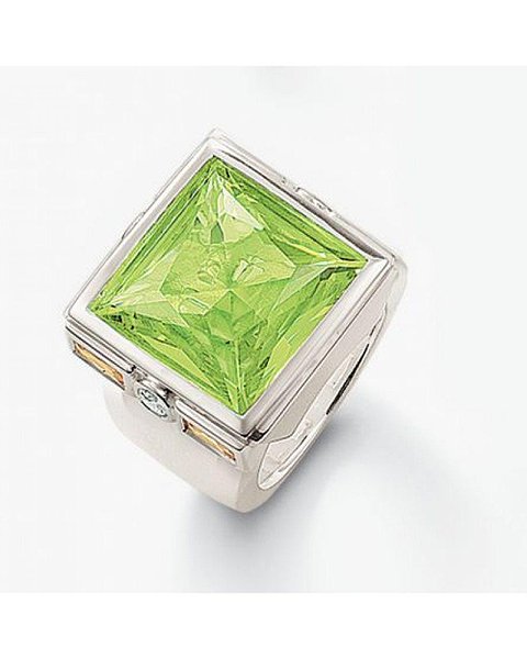 Thomas Sabo Жіноча срібна каблучка з куб. цирконіями TR1597-1-383