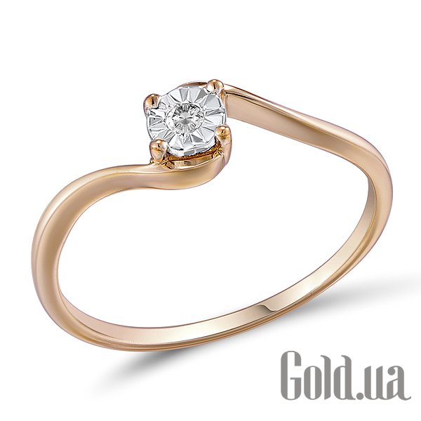 

Кольцо Lurie Jewelry, Золотое кольцо с бриллиантом, 17