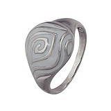 Женское серебряное кольцо с эмалью, 1515808