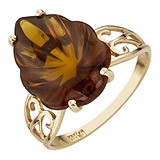 Женское золотое кольцо с цитрином, 1531936