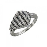 Женское серебряное кольцо с куб. циркониями, 1620512