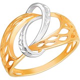 Женское серебряное кольцо в позолоте, 1644576