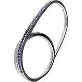 Женское серебряное кольцо с куб. циркониями, 1669408