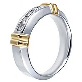 Золотое обручальное кольцо с бриллиантами, 1691680