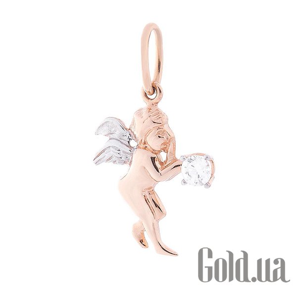 

Женский кулон Украина, Золотой кулон с куб. цирконием