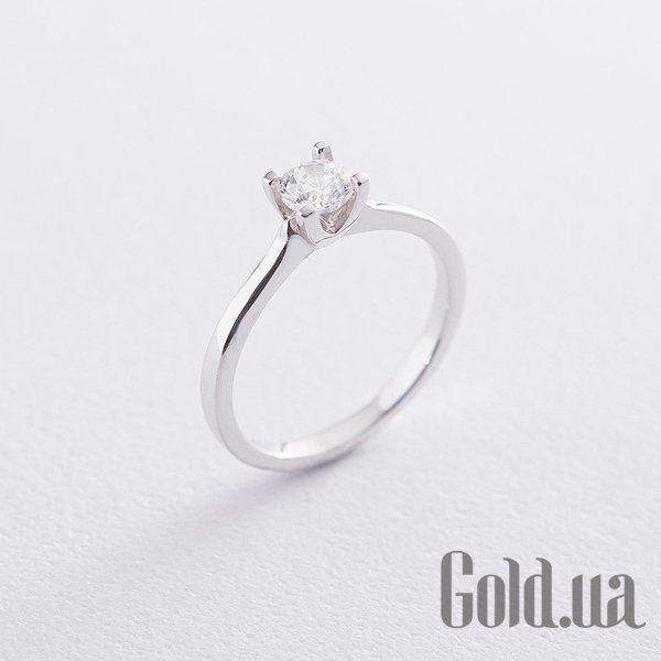 

Кольцо Украина, Золотое кольцо с Swarovski Zirconia, 18