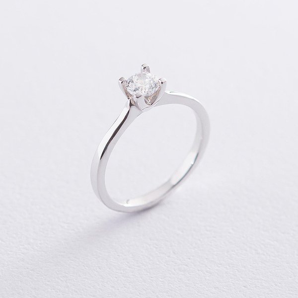 Золотое кольцо с Swarovski Zirconia