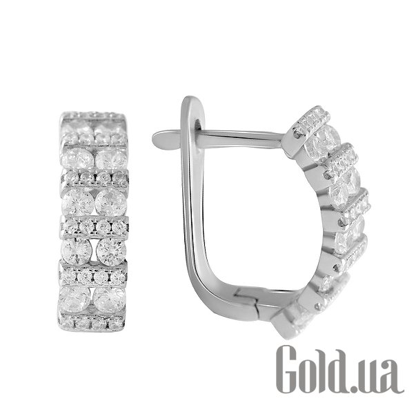

Серьги Fresh Jewelry, Серебряные серьги с куб. циркониями