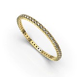 Золотое обручальное кольцо с бриллиантами, 1768224