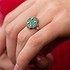 Женское серебряное кольцо с малахитом - фото 3