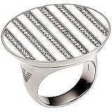 Armani Стальное кольцо с куб. циркониями, 053280