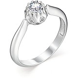 Золотое кольцо с бриллиантом, 1606433