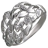 Женское серебряное кольцо с куб. циркониями, 1611553
