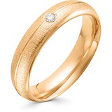 Золотое обручальное кольцо с бриллиантом, 1611809