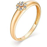 Золотое кольцо с бриллиантами, 1622817