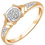 Золотое кольцо с бриллиантами, 1705505